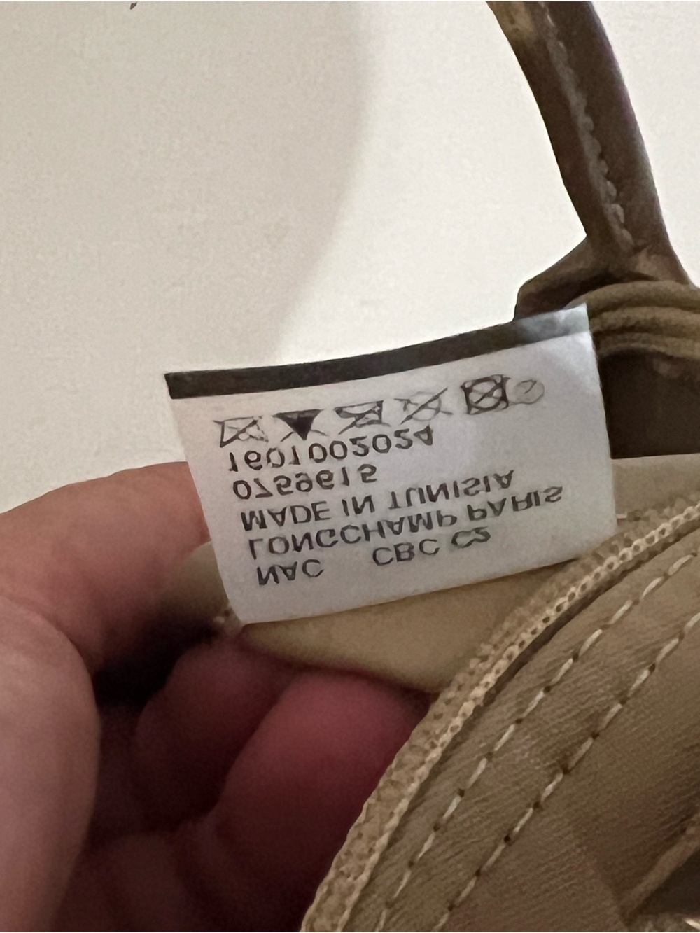 NWOT Authentic Longchamp Taupe Satchel Bag w/ Gold Hardware Metallic Leather - Picture 13 of 14